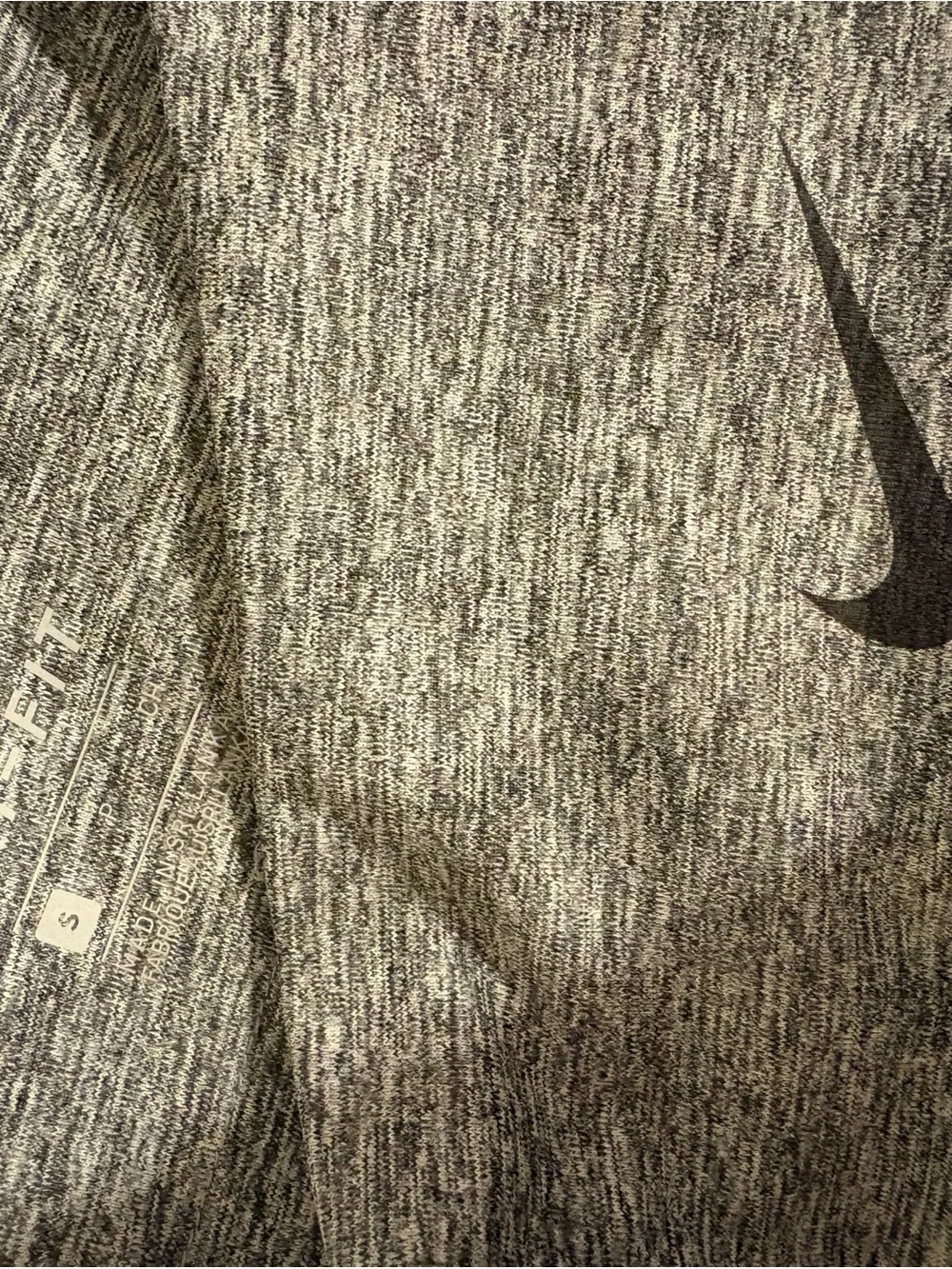 Nike Gray and Black High-Waist Performance Jeggings